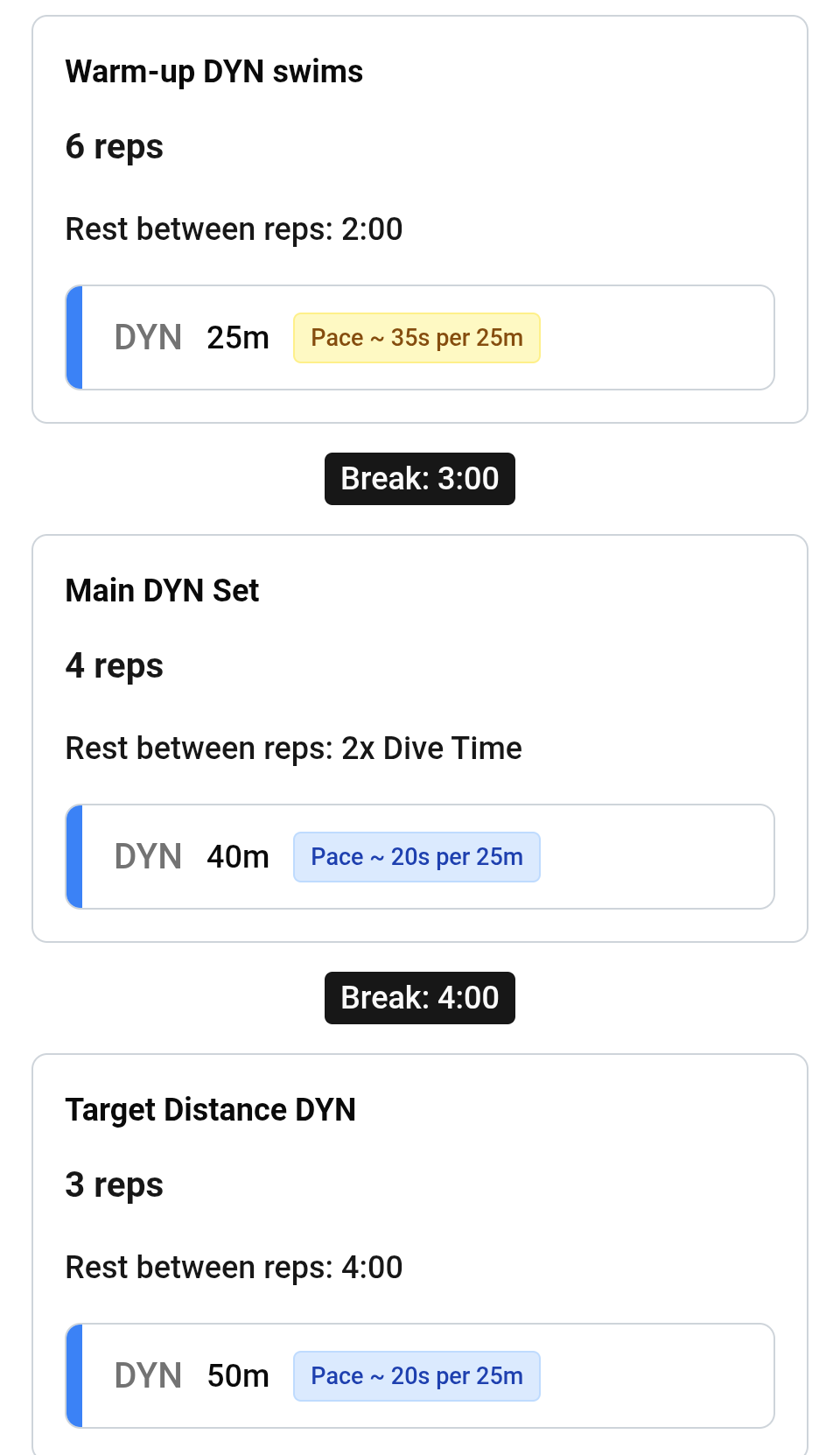 Workout Templates Interface